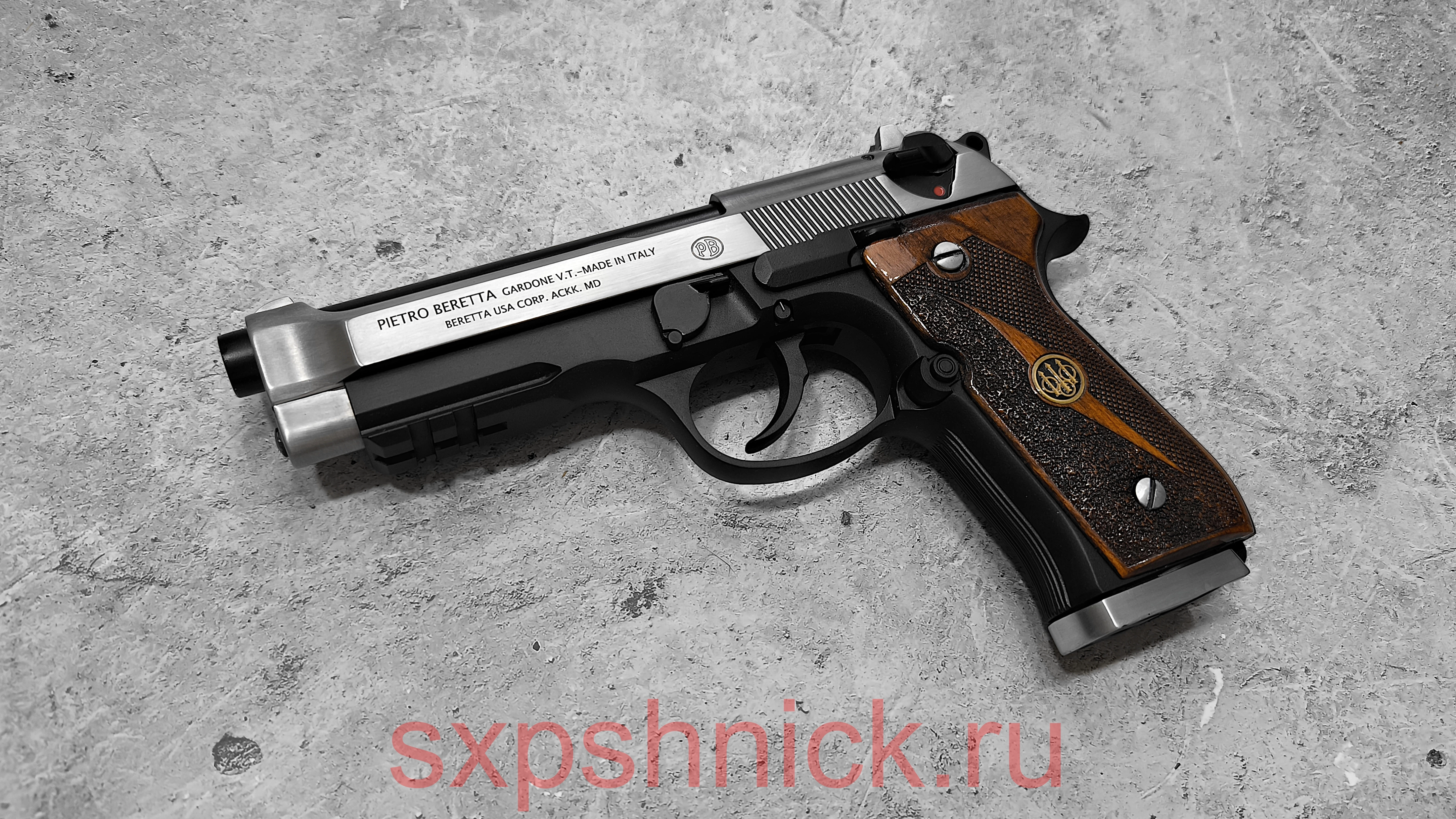 KWC Beretta M92 "CUSTOM ТЮН" S (135м/с) + деревянные накладки